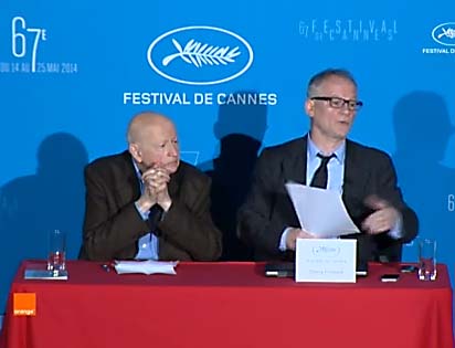 Godard, Dardennes en Cronenberg in hoofdprogramma Cannes 2014